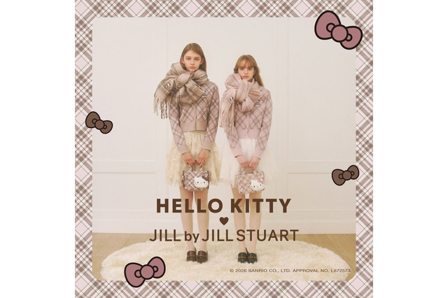 ハローキティのチェック柄が大人可愛い♪ 秋にぴったりな「JILL by JILL STUART」コラボコレクションが登場 画像