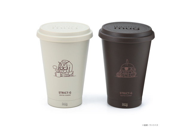 「ガンダム」ガンダム＆シャア専用ザクIIが大人かわいいタンブラーに！「STRICT-G thermo mug」登場 画像
