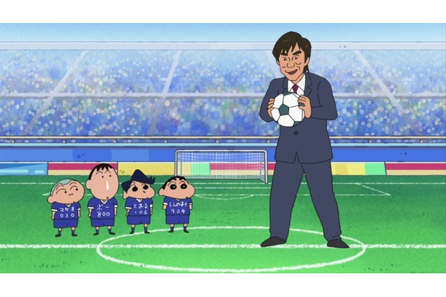 「クレヨンしんちゃん」ゴン中山が本人役で登場！ネネちゃんとPK対決!? 画像