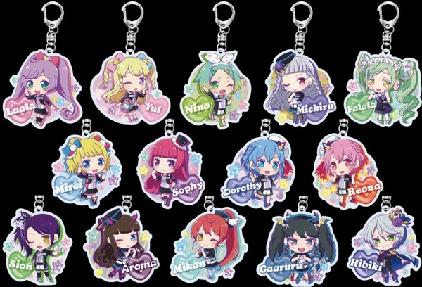 「トレーディングアクリルキーホルダー（全14 種）800 円（税込）」(C)Ｔ－ＡＲＴＳ / syn Sophia / テレビ東京 / IPP製作委員会