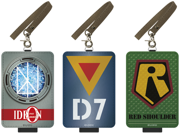 「サンライズ ミュージックバー in アニ ON 秋葉原」ICカードケース（全3種）伝説巨神イデオン/太陽の牙ダグラム/装甲騎兵ボトムズ 各1,900円(C)サンライズ (C)サンライズ・R (C)高千穂＆スタジオぬえ・サンライズ