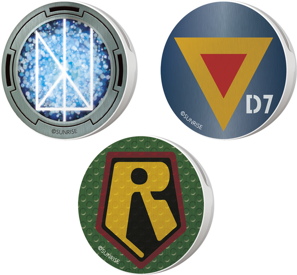 「サンライズ ミュージックバー in アニ ON 秋葉原」マグネットクリップ（全3種）伝説巨神イデオン/太陽の牙ダグラム/装甲騎兵ボトムズ 各500円(C)サンライズ (C)サンライズ・R (C)高千穂＆スタジオぬえ・サンライズ