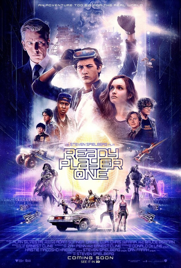 『レディ・プレイヤー1』US版ポスター（C）2018 WARNER BROS. ENTERTAINMENT INC.
