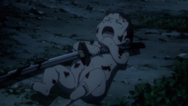 『ソードガイ The Animation』第1話場面カット(C)雨宮慶太・井上敏樹・木根ヲサム・HERO’S/ソードガイ製作委員会