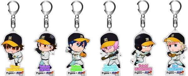 阪神タイガース×ダイヤのA コラボアクリルキーホルダー 各650円（全6種） (C)ＴＫ／DSＴ