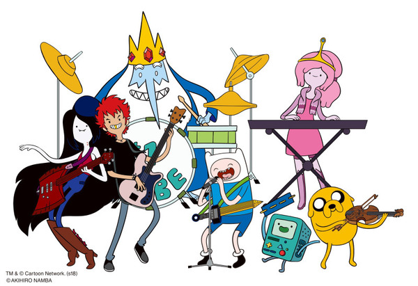 「アドベンチャー・タイム」×「難波章浩」コラボ 描きおこしビジュアル　TM & (c) Cartoon Network. (s18) (c)AKIHIRO NAMBA