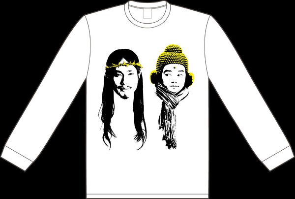 ロン毛とロンマフのロンT（長袖）価格：5,000円（税込）(C)中村 光・講談社／パンチとロン毛 製作委員会