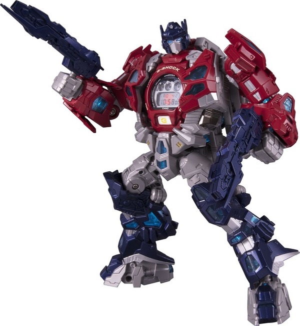 G-SHOCK × TRANSFORMERS　『マスターオプティマスプライム　レゾナントモード〔G-SHOCKセット〕』29,000円（税抜）(C)TOMY