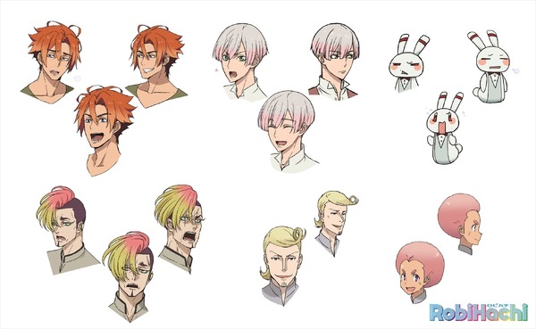 TVアニメ『RobiHachi』各キャラ表情(C)馬谷たいが／株式会社ドンツー