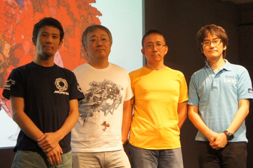 左から森田監督、大友監督、安藤監督、カトキ監督