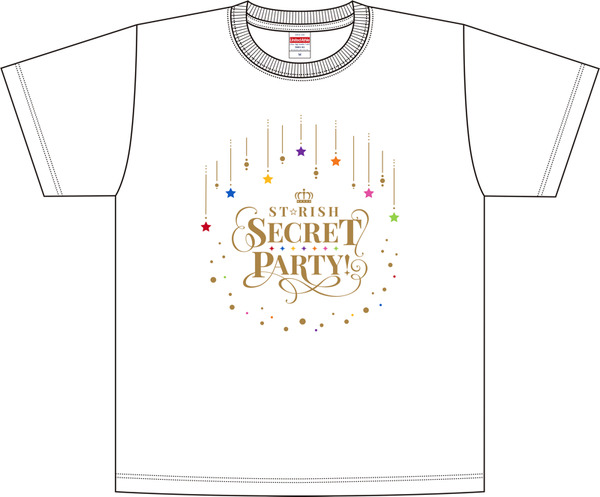 『うたの☆プリンスさまっ♪』「 ST☆RISH SECRET PARTY！」Tシャツ サイズS・M・L（C）UTA☆PRI-MOVIE PROJECT