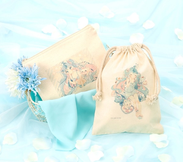 「キャミソール＆タップパンツセット」「ノンワイヤーブラジャー＆ショーツセット」各5,990円（税別）購入特典　illustration by 上倉エク （C） Crypton Future Media, INC