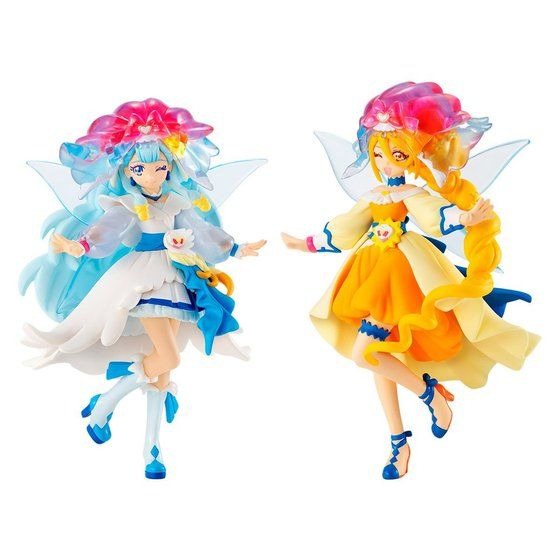 「HUGっと！プリキュア　キューティーフィギュア キュアアンジュ＆キュアエトワール」4,400円（税込）（C）ABC-A・東映アニメーション