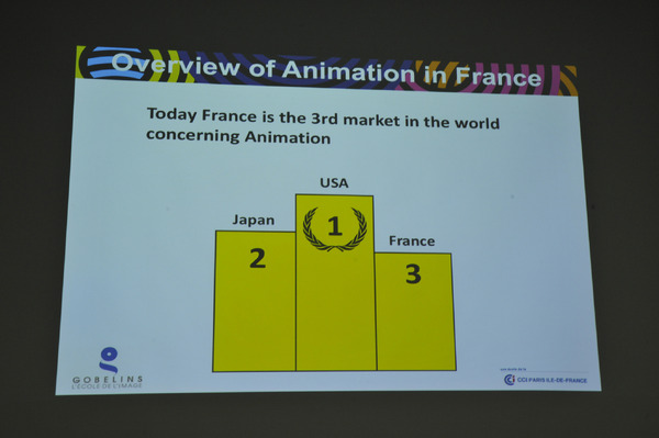 IMARTで16日に開かれたセッション「世界のアニメーション教育の今――フランス・ゴブランの場合」の様子