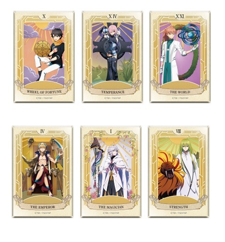 「Fate/Grand Order -絶対魔獣戦線バビロニア- Limited Cafe」スクエア缶バッジ(ランダム 6 種) 550 円  （C）TYPE-MOON / FGO7 ANIME PROJECT