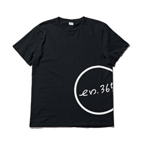 「en.365° エンサンビャクロクジュウゴド」T-shirt (Flank/BLACK)  S/M/L ￥3,500(in tax)