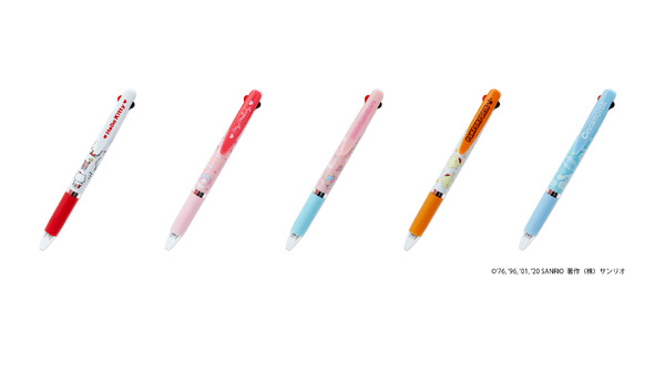 三菱鉛筆 ジェットストリーム 3色ボールペン（全5種）各715円（C）'76,'89,'01,'05,'20 SANRIO 著作（株）サンリオ