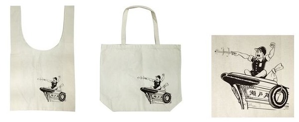 「『はだしのゲン』を世界へ グッズ」キャンバストートバッグ 2,000円（税込）厚手コットンマルシェバッグ 2,000円（税込）