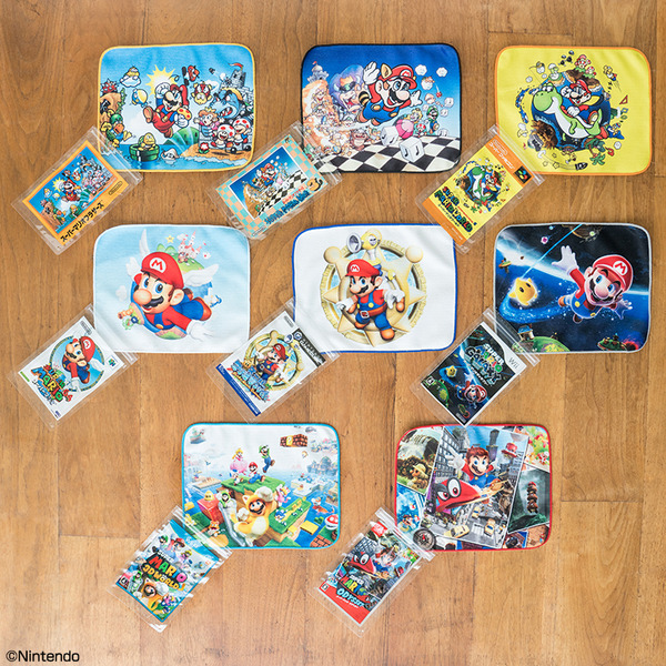 「一番くじ スーパーマリオブラザーズ いつでもマリオ！ コレクション」G賞：パッケージ タオルコレクション　1回650円（税込）(C)Nintendo