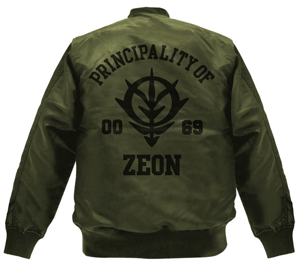 「ジオン軍 MA-1ジャケット MOSS」12,000円（税別）（C）創通・サンライズ