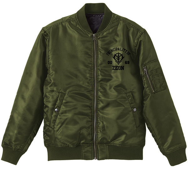 「ジオン軍 MA-1ジャケット MOSS」12,000円（税別）（C）創通・サンライズ