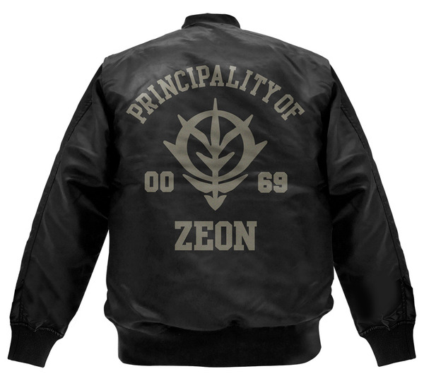 「ジオン軍 MA-1ジャケット BLACK」12,000円（税別）（C）創通・サンライズ