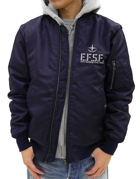 「地球連邦軍 MA-1ジャケット」12,000円（税別）（C）創通・サンライズ