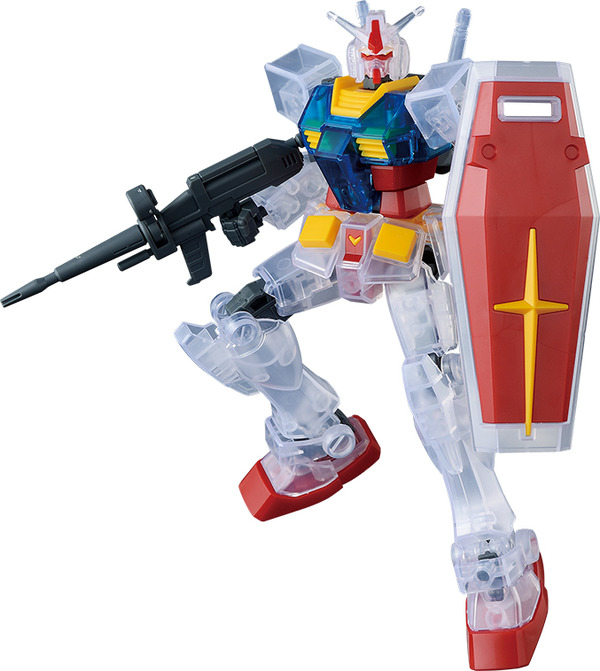 E賞：エントリーグレード RX‐78‐2 ガンダム ソリッドクリア 1回790円（税込）（C）創通・サンライズ