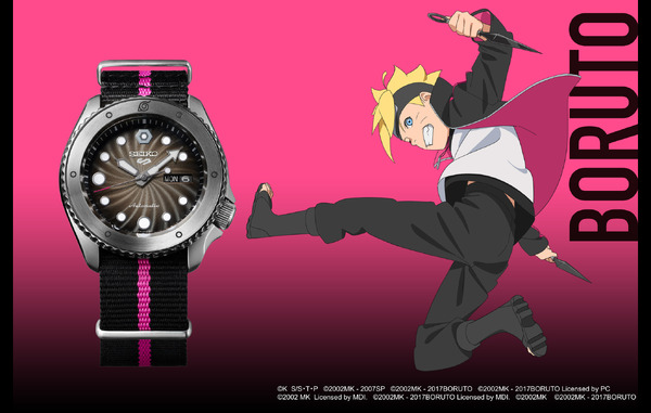 ＜セイコー 5 スポーツ＞「NARUTO－ナルト－」「BORUTO－ボルト－」コラボレーション限定モデル＜うずまきボルト＞モデル/SBSA087（C）岸本斉史 スコット／集英社・テレビ東京・ぴえろ