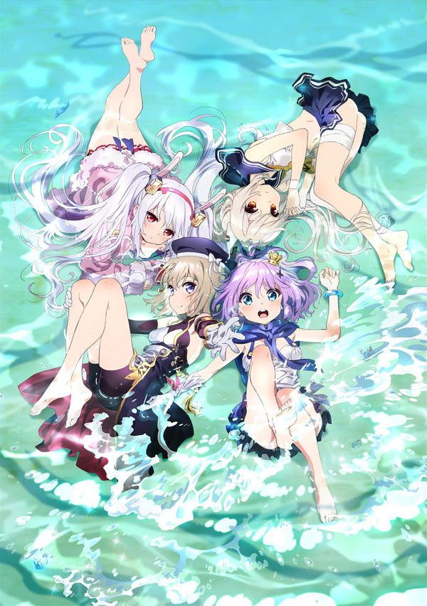 『アズールレーン びそくぜんしんっ！』キービジュアル（C）Manjuu Co.,Ltd., Yongshi Co.,Ltd.& Yostar, Inc.／ホリ , 一迅社／ Yostar Pictures, Inc.