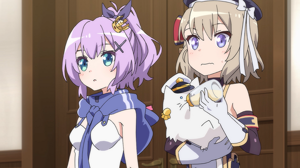 『アズールレーン びそくぜんしんっ！』#03「リアルは神ゲーなんです？」先行場面カット（C）Manjuu Co.,Ltd., Yongshi Co.,Ltd.& Yostar, Inc.／ホリ , 一迅社／ Yostar Pictures, Inc.