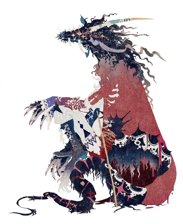 『竜とそばかすの姫』秋屋蜻一による竜のキャラクターデザイン（C）2021 スタジオ地図