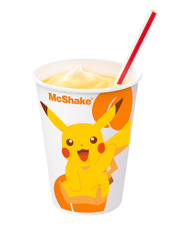 「スイーツトリオ フルーチュウ」マックシェイク 黄桃味（C）Nintendo･CR・GF・TX・SP・JK（C）Pokémon