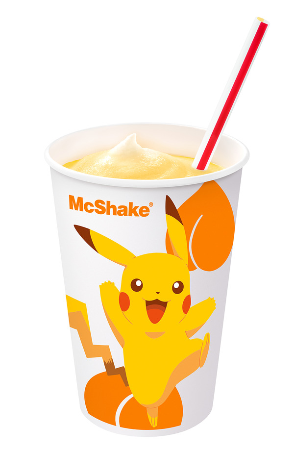 「スイーツトリオ フルーチュウ」マックシェイク 黄桃味（C）Nintendo･CR・GF・TX・SP・JK（C）Pokémon