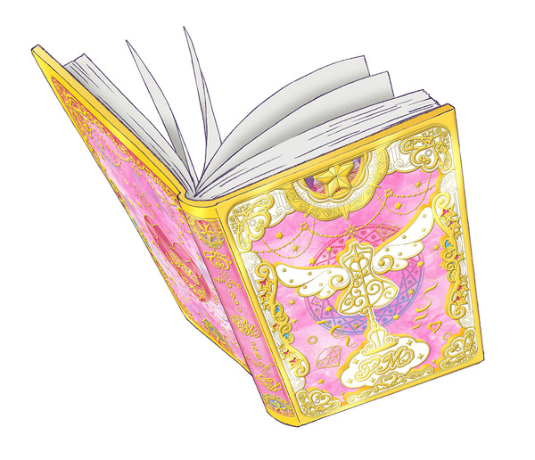 コーデブック プリマジカードが収納される魔法の本（C）Ｔ-ＡＲＴＳ / syn Sophia / テレビ東京 / ＰＭ製作委員会