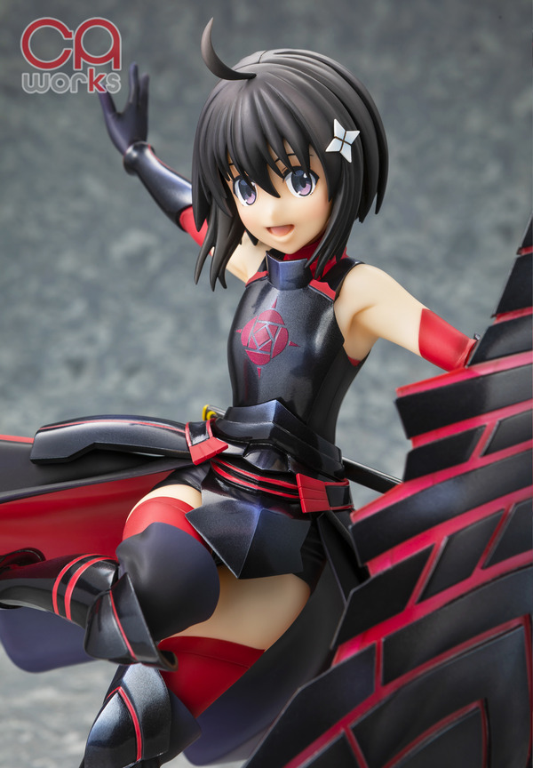「CAworks 痛いのは嫌なので防御力に極振りしたいと思います。 メイプル 黒薔薇ノ鎧ver. 1/7スケールフィギュア」（C）2020　夕蜜柑・狐印／KADOKAWA／防振り製作委員会