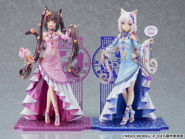 「ショコラ 華ロリVer.／バニラ 華ロリVer.」各17,800円（C）NEKO WORKs/ネコぱら製作委員会