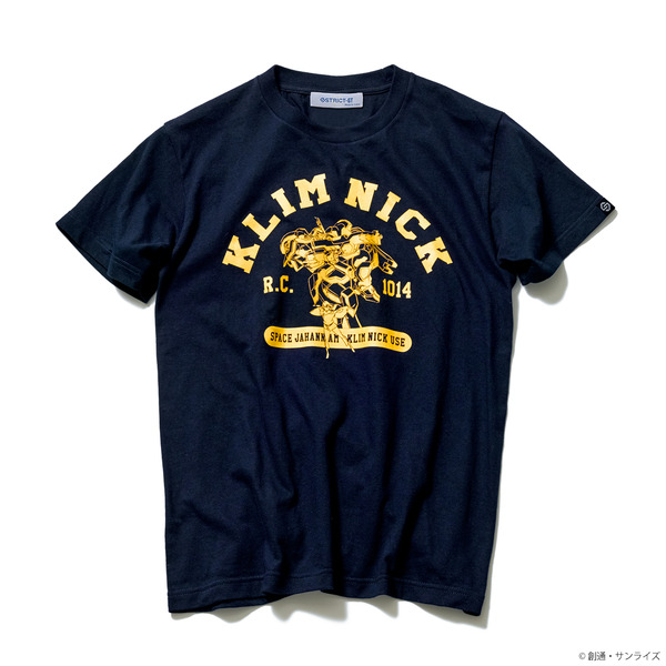 「STRICT-G『Gのレコンギスタ』Tシャツ」KLIM NICK柄（ネイビー）4,180円（税込）（C）創通・サンライズ