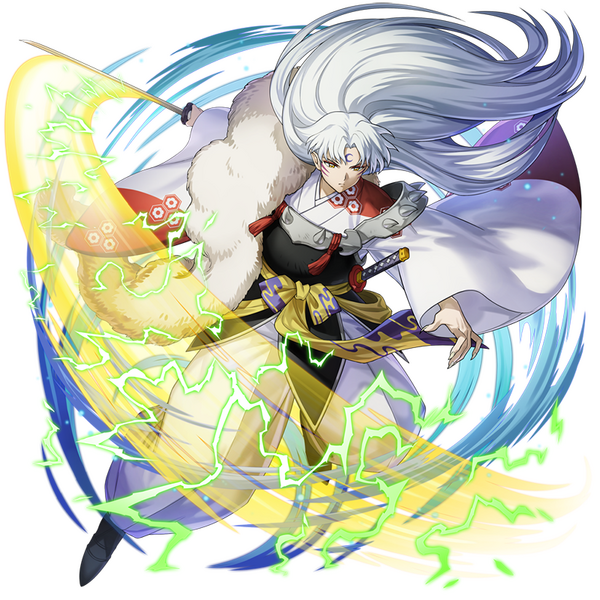 『逆転オセロニア×犬夜叉』[戦慄の貴公子]殺生丸（S+）TM&（C）Othello,Co. and MegaHouse（C）2016 DeNA Co.,Ltd.（C）高橋留美子／小学館・読売テレビ・サンライズ2009