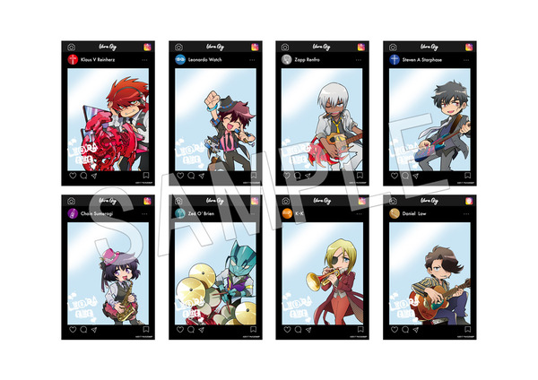 「血界戦線 ＆ BEYOND × Chugai Grace Cafe【LIBRA・GIG】」血界戦線 ＆ BEYOND　トレーディングSNS風クリアカード（全8種）(C)2017 内藤泰弘／集英社・血界戦線 & BEYOND製作委員会