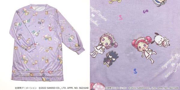 「おジャ魔女どれみ×はぴだんぶい 総柄ワンピース」2,580円（税別）（C）T（C）'21 SANRIO