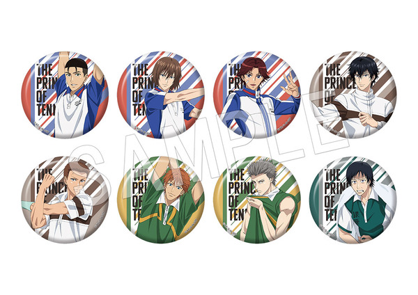 「アニメ『テニスの王子様』シリーズ 20th Anniversary OIOI POP UP SHOP ～都大会編～」新テニスの王子様　トレーディング缶バッジ(ランダムホロ入り)（全8種）（C）許斐 剛／集英社・NAS・新テニスの王子様プロジェクト