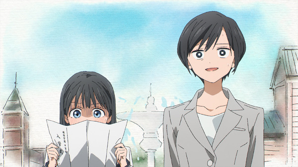 『明日ちゃんのセーラー服』第1話「あこがれのセーラー服」先行場面カット（C）博／集英社・「明日ちゃんのセーラー服」製作委員会