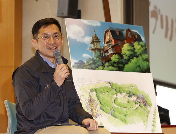 宮崎吾朗さん「ジブリパーク」に関するメディア向け発表会の様子（C）2022 Studio Ghibli