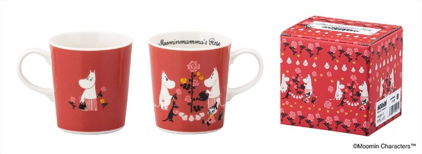 「Moominmamma's Rose　〈山加商店〉 マグカップ（レッド）」（C）Moomin Characters