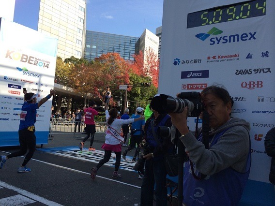 野中藍「神戸マラソン2014」完走　5時間9分2秒で自己記録も更新