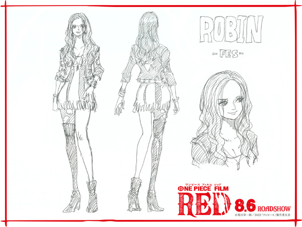 『ONE PIECE FILM RED』映画オリジナル“フェス衣裳”ロビン（C）尾田栄一郎／2022「ワンピース」製作委員会　