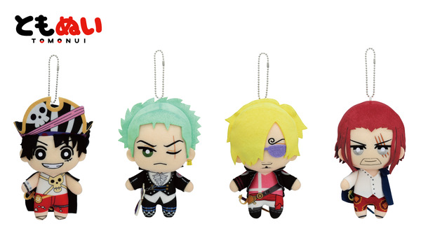 「ONE PIECE FILM RED ×ナムコキャンペーン」『ONE PIECE FILM RED』 ともぬい（全4種）・モンキー・D・ルフィ、ロロノア・ゾロ、サンジ、シャンクス（C）尾田栄一郎／2022｢ワンピース｣製作委員会（C）尾田栄一郎／集英社・フジテレビ・東映アニメーション（C）Bandai Namco Amusement Inc.