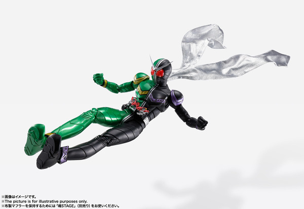 「S.H.Figuarts（真骨彫製法）仮面ライダーW サイクロンジョーカー 風都探偵アニメ化記念」7,700円（税込）（C）2022「風都探偵」製作委員会