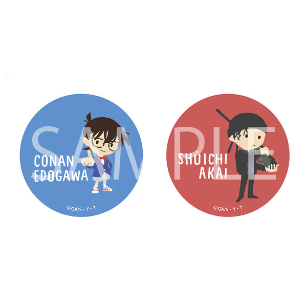 「缶バッジ2個セット　ゆるパレット　4種」各880円（税込）（C）青山剛昌／小学館・読売テレビ・TMS 1996